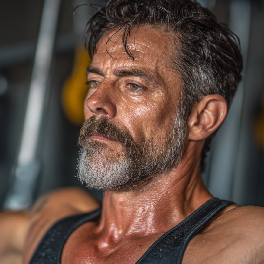 Активні літні люди займаються фітнесом